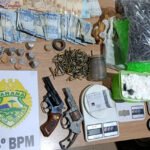 PMPR apreende armas, uma tonelada de maconha e cigarros em ações no Interior do Estado